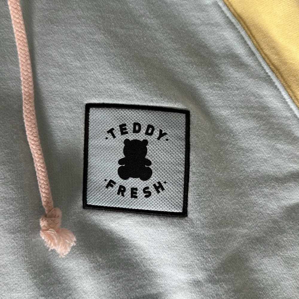 Size L Teddy Fresh Multi Color Block Sweatshirt - image 2